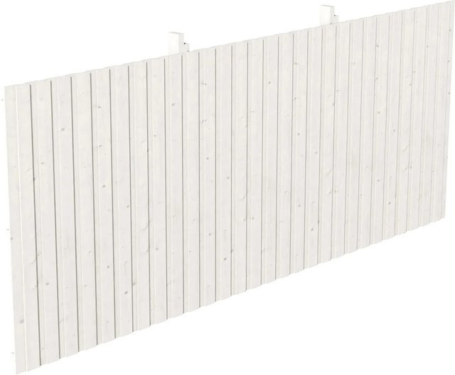 Skan Holz Rückwand Deckelschalung aus Fichte in Weiß, B/H: 550 x 220 cm - Bild 1