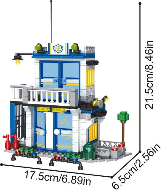 YCOLE Polizeistation Bausteine Set 352 Teile - Bild 1
