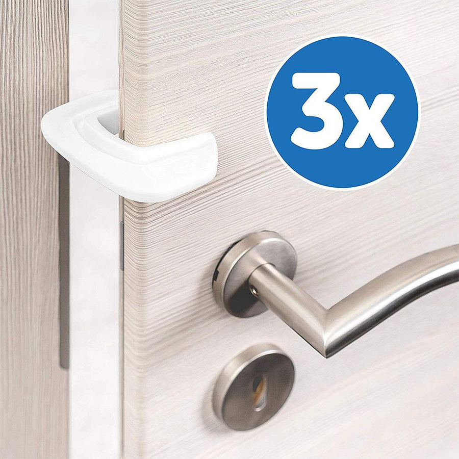 Coona Türstopper und Finger-Klemmschutz, 3er Pack, Weiß - Bild 1