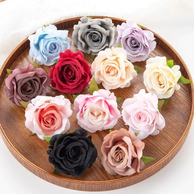 Künstliche Seidenrose von XIAOYINMO in Multicolour für Dekorationen bei Hochzeiten oder im Garten - Bild 2