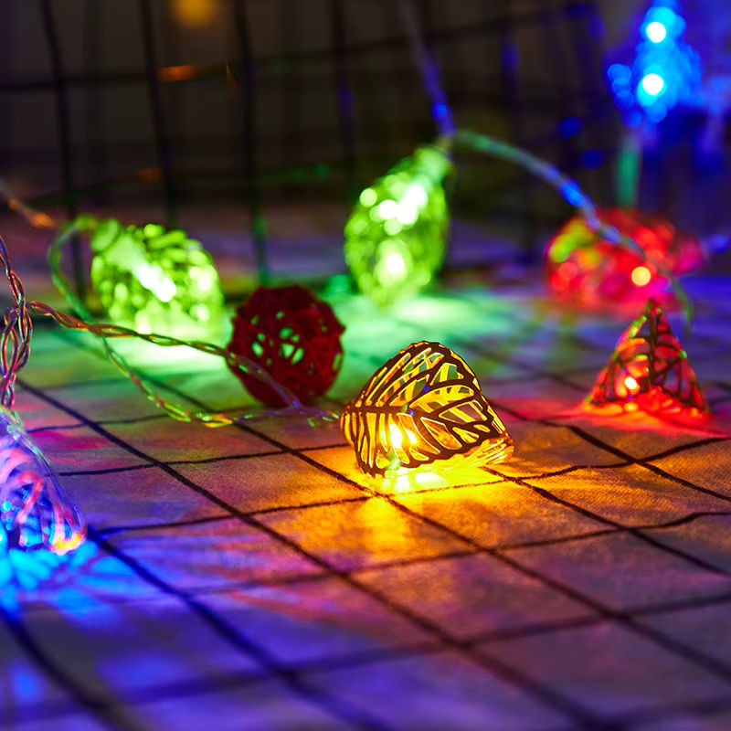 Feimefeiyou LED Blätter Lichterkette mit Batterie für Party, Hochzeit und Wohnzimmer in Warmweiß - Bild 3