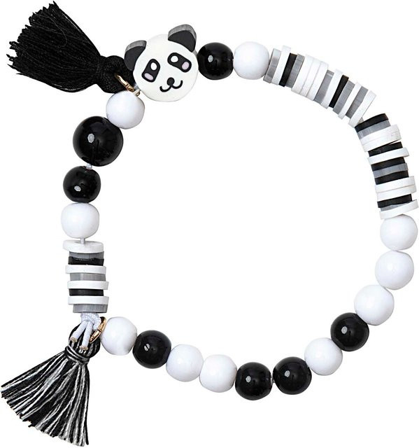 Rico Design Mini Perlen Armband Set schwarz-weiß - Bild 1