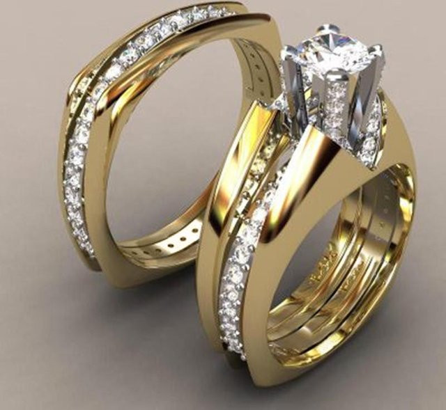 YIRAN Jewelry Ringe, Gold, Zirkonia, Damen - Bild 1