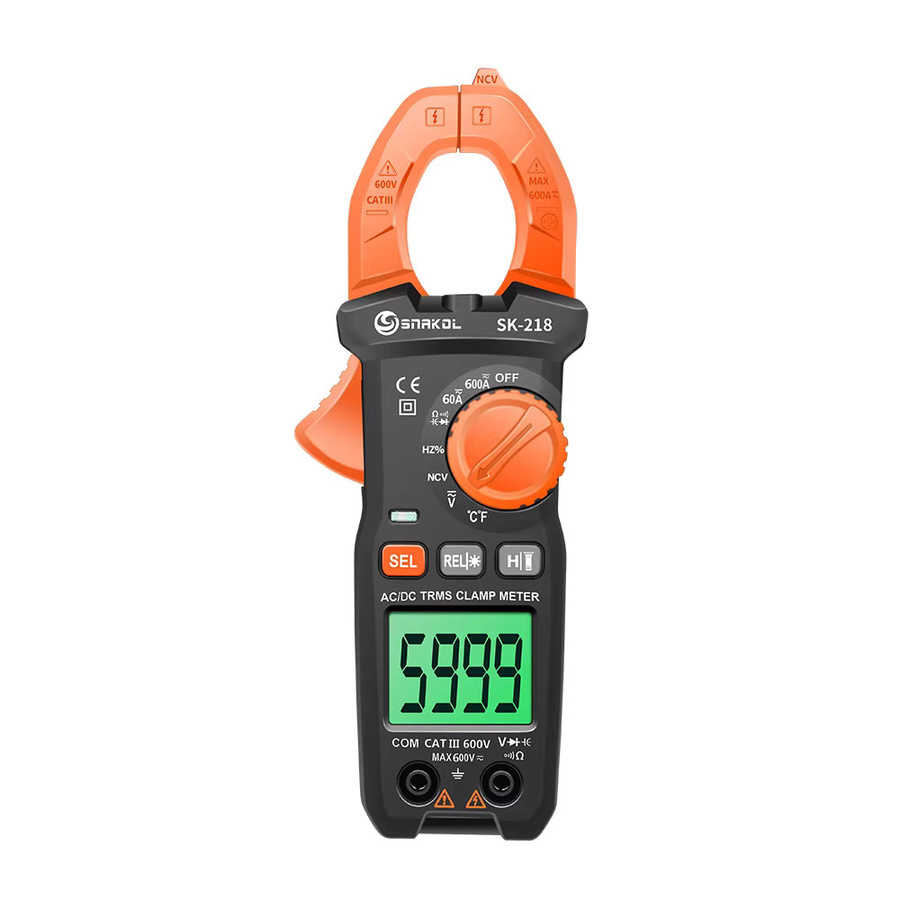 SNAKOL SK218 Digitalmultimeter Stromzangenmessgerät True RMS AC/DC Amperemeter in Orange - Bild 7