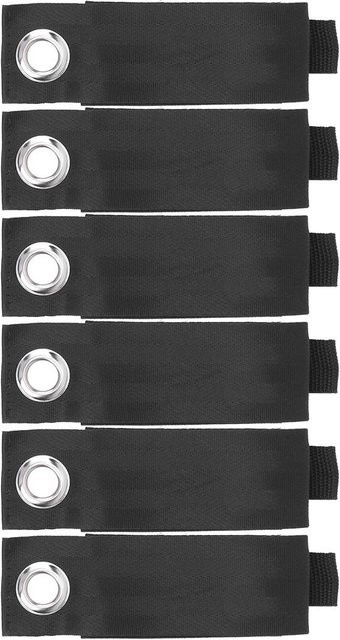 Fishine Klettband Kabelbinder Set in Schwarz, 6 Stück zur Aufbewahrung von Verlängerungskabeln und Riemen - Bild 1