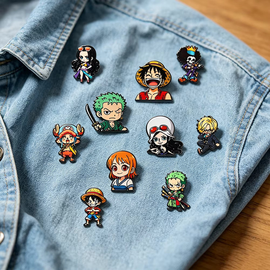 Bandai Broschen, Emaille, Bunt, Herren - Bild 4