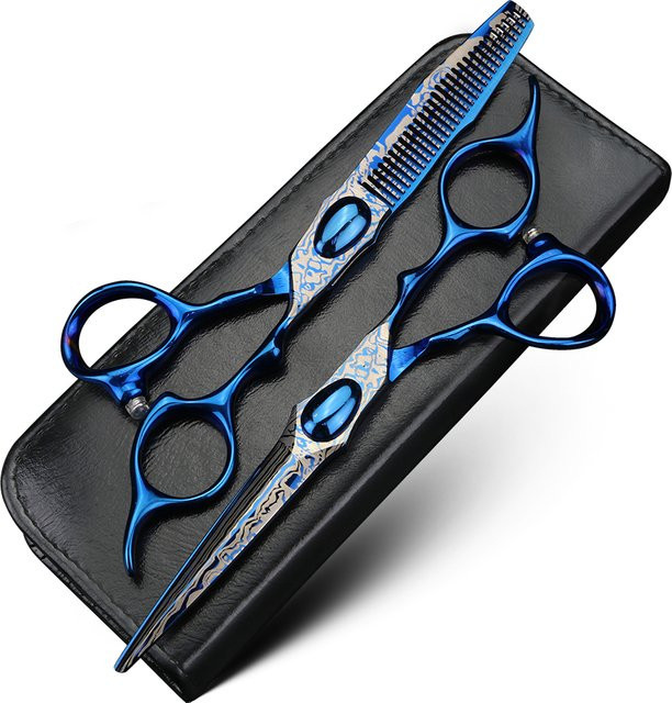 XUANTENG Haarschere und Effilierschere, Blau, 15,2 cm, Unisex - Bild 1