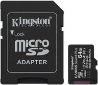 Kingston Canvas Select Plus 64 GB MicroSDXC Speicherkarte, Class 10, Schwarz - Bild 1