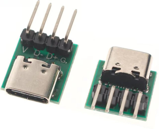 10er Set USB-C DIY PCB Power Board doppelseitige USB 3.1 16P Elektronische Test Boards in Grün - Bild 1