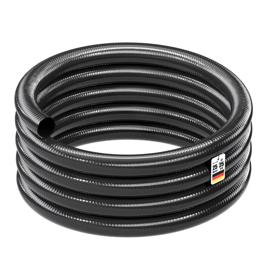 Wiltec Luisiana Druck- und Saugschlauch Schwarz Ø 25 mm, 25 m Länge - Bild 2