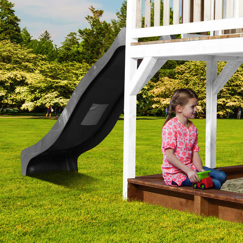 Axi Liam Spielturm aus Holz mit Summer Nestschaukel und Rutsche, B/H/T: 613 x 291 x 277 cm, Braun/Weiß/Grau - Bild 3