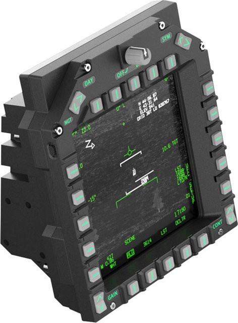 WINWING Multifunktionales DCS F18 MFD Display Cockpit Funktionspanel für Flugsimulator-Spiele in Schwarz - Bild 1