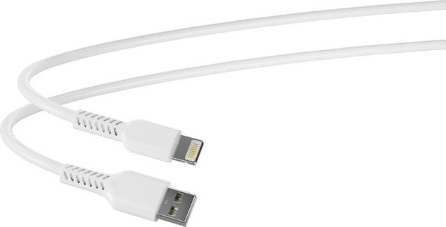 HeiTech USB-A auf 8-Pin Ladekabel in Weiß, 1 m Länge - Bild 1