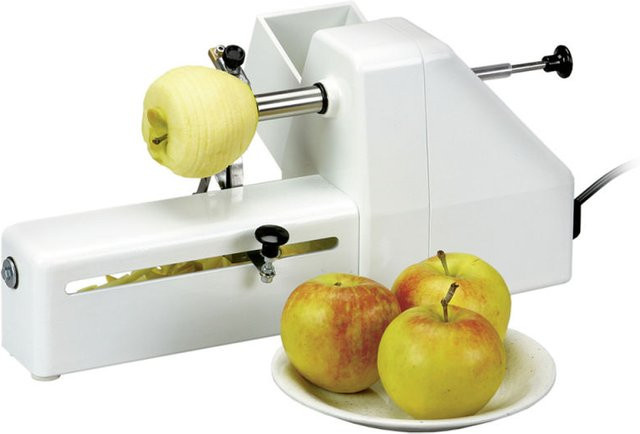 Schneider Apfelschälmaschine in Weiß, L x B x H: 41 x 13 x 19,5 cm - Bild 1