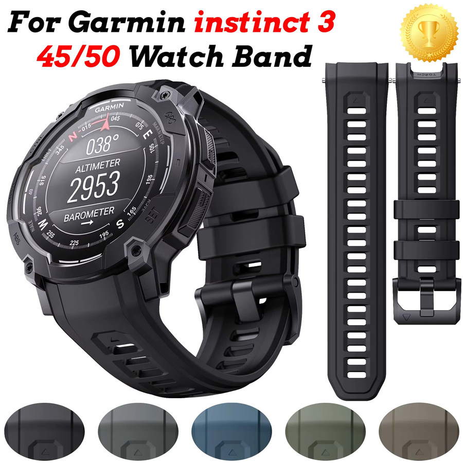 Runcool Uhrenarmband Silikon, Schwarz, Unisex - Bild 2