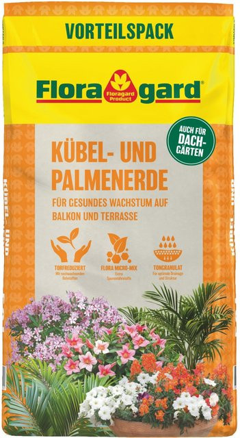 Floragard Kübel- und Palmenerde für Kübelpflanzen und Palmen, 50 L - Bild 1