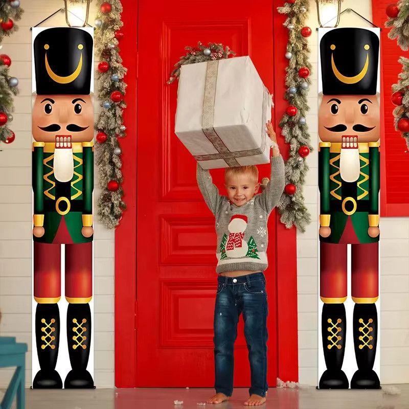VIKAMA Weihnachts Türkuplets zur Wanddekoration für Haus und Garten, Multicolor - Bild 3