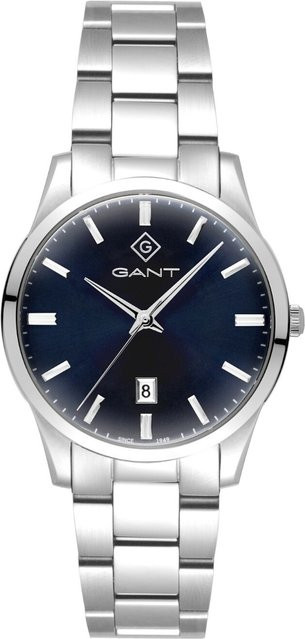 Gant Herrenuhr Taunton, Quarz, Edelstahl, Blau, 39 mm, 5 ATM - Bild 1