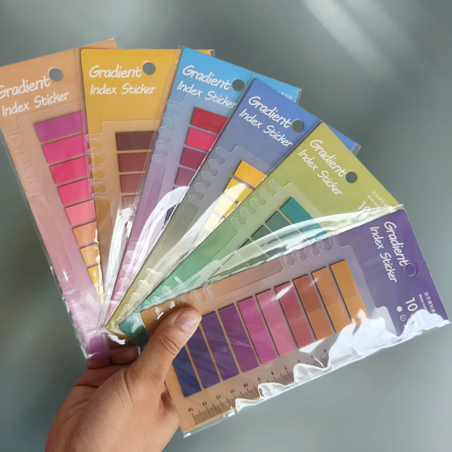 KindFuny Transparente Haftnotizen in Multicolour, 200 Blatt selbstklebende Notizblock-Lesezeichen und Index-Tabs - Bild 2
