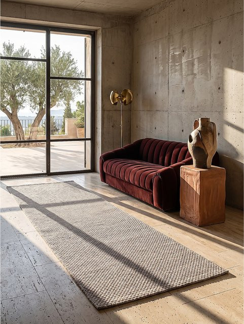 Läufer Kadima Design von BROYE in Taupe, pflegeleicht, B/T: 80 x 250 cm - Bild 1