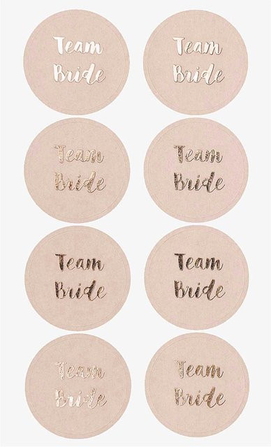 Rico Design Paper Poetry Sticker Team Bride in Puder, 4 Blatt - Bild 1