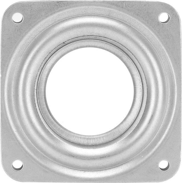 TOMTOP Hochleistungs-Drehlager 360-Grad-Drehteller für Möbel in Silber, Durchmesser: 95 mm, Höhe: 72 mm - Bild 1