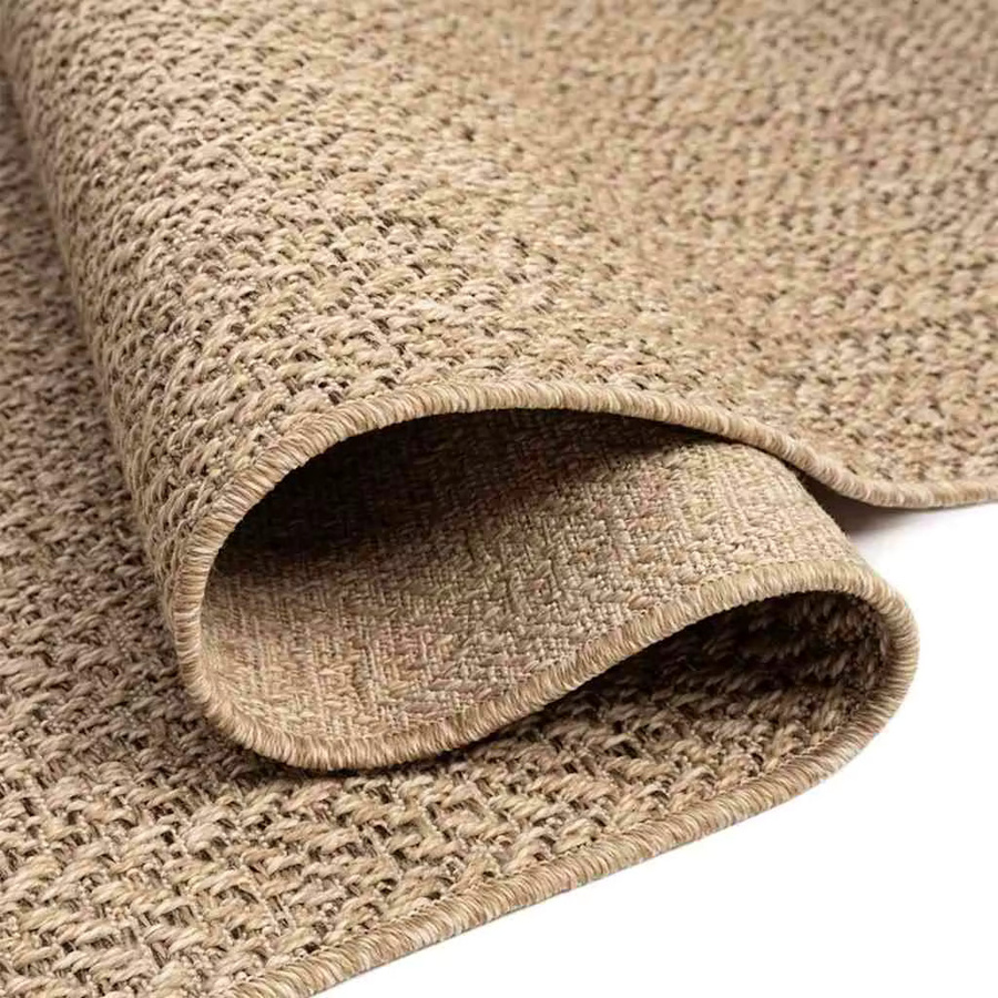 ZIZUR Teppich in Beige mit Jute-Optik, rutschfest und weich für Innen und Außen, B/T: 60 x 110 cm - Bild 3