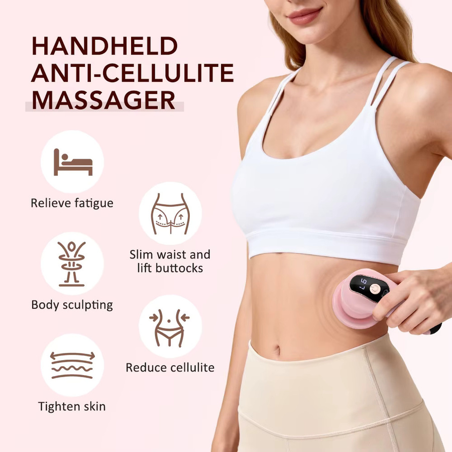 agdoad Massagepistole, Tragbarer Massagestab mit 5 Massageköpfen, Unisex - Bild 2