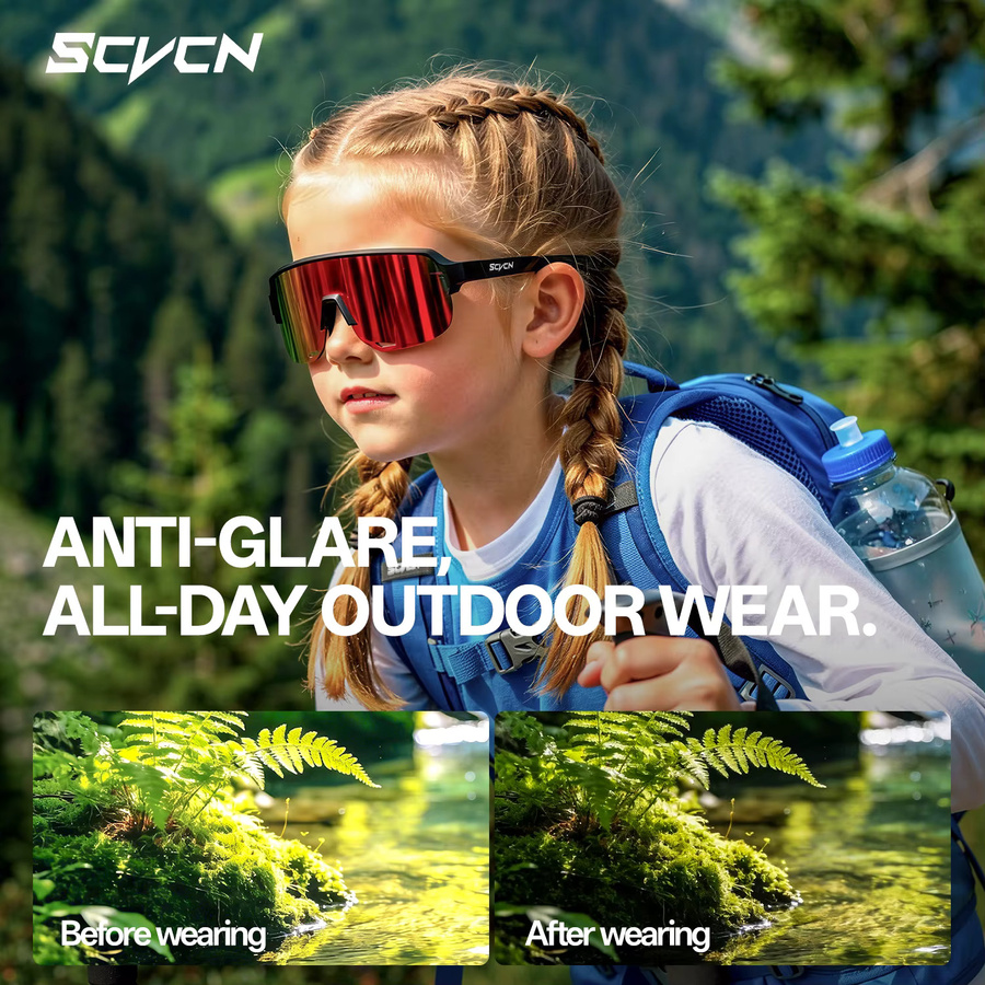 SCVCN Sonnenbrille Kinder, Vollrand, Kunststoff - Bild 4