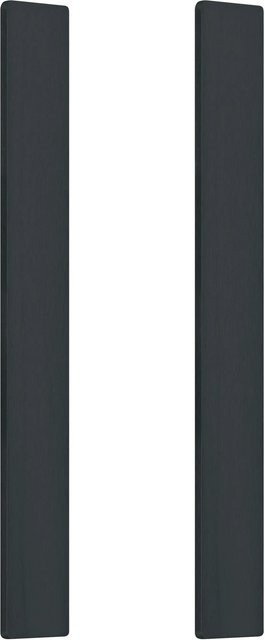 Loft+Mehr Griffleistenpaar Eckig zum Kleben aus Edelstahl Schwarz Matt 35 cm - Bild 1