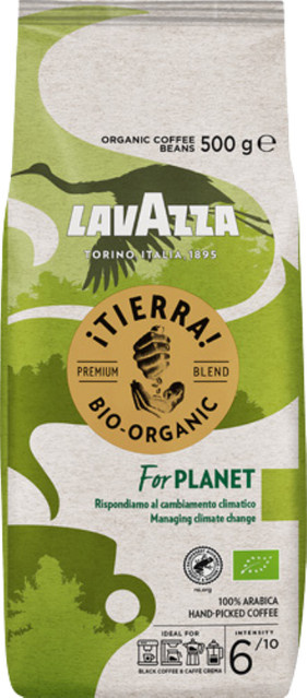 Lavazza Tierra Organic For Planet, Bio-Kaffee, Ganze Bohne, 500g - Bild 1