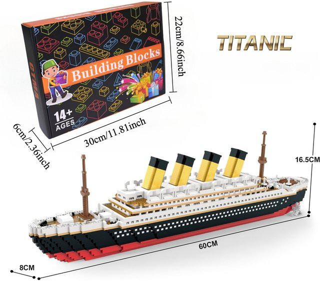 Linyi toy Titanic Bauset, Schiff, 4000 Teile, ab 14 Jahren - Bild 1