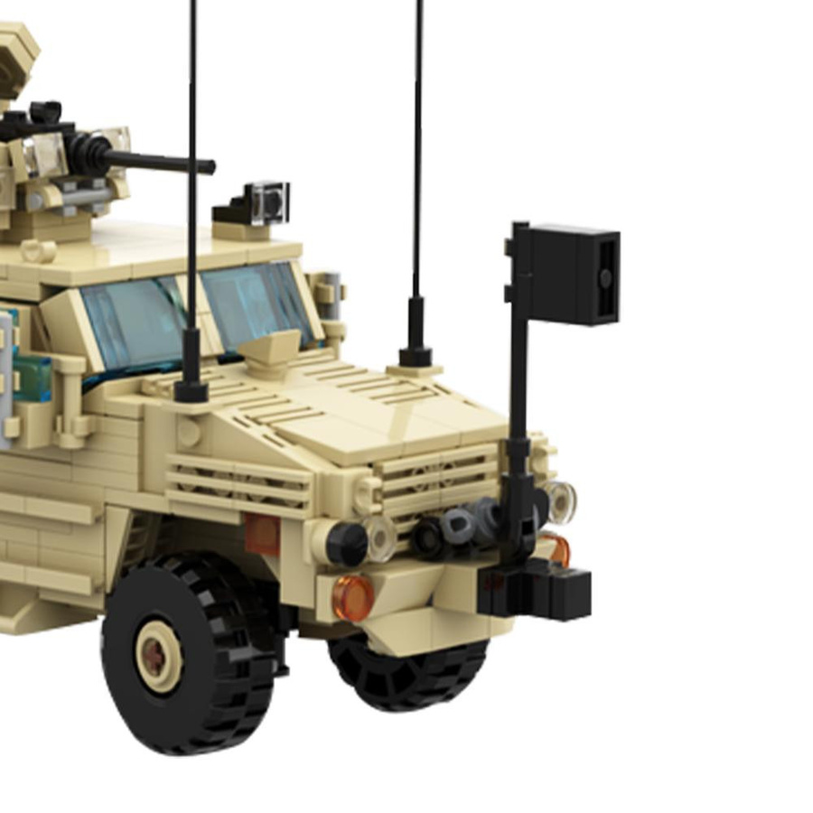 Gobricks RG-33L Kat.2 MRAP MOC Militärfahrzeug Bausteine Panzerwagen - Bild 2