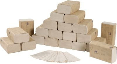 Tork Xpress Soft Natural Multifold Falthandtücher 130299, 2-lagig, Zickzack-Falzung, H2-kompatibel, 21 Packungen à 180 Blatt, 100 % Recyclingpapier, naturfarben - Bild 1
