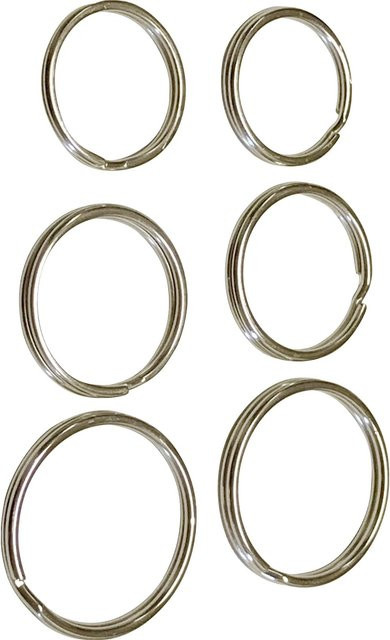 Keymax Schlüsselring 6er-Pack in Silber - Bild 1