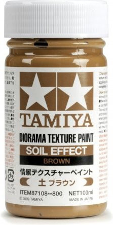 Tamiya Diorama Textur Farbe Erde-Effekt, Braun - Bild 1