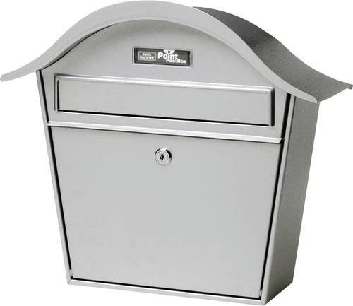 Burg Wächter HOLIDAY 5842 SI Briefkasten aus Stahlblech in Silber mit Schlüsselschloss - Bild 1