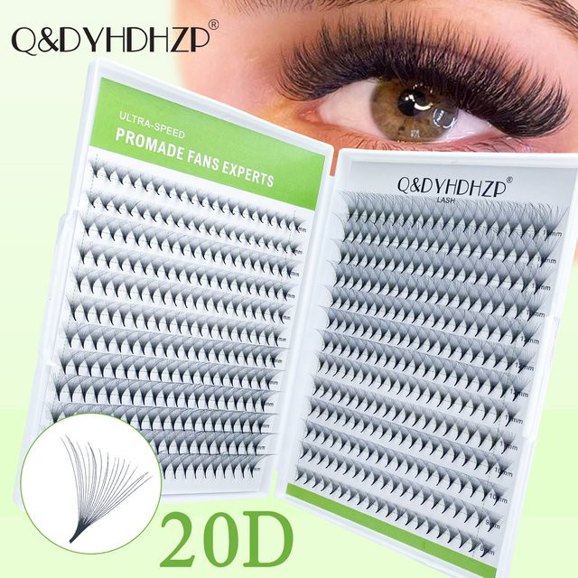Q&DYHDHZP Falsche Wimpern, 20D, fächerförmig - Bild 1