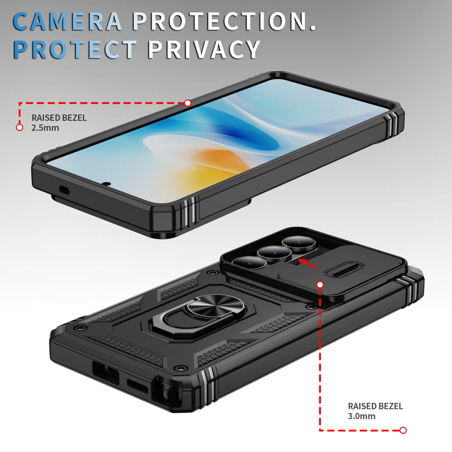 Clucy 360° Vollschutz-Handyhülle für Samsung Galaxy S26 S25 S24 S23 Ultra mit Panzerung, Magnetring und Standfunktion in Schwarz, Pink oder Grün - Bild 4