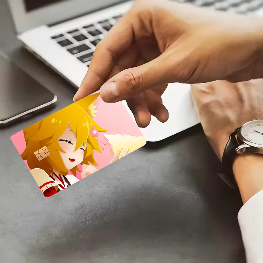 Wasserdichter Senko San Cartoon Aufkleber für Kreditkarten und Metro-Karten in Multicolour - Bild 5