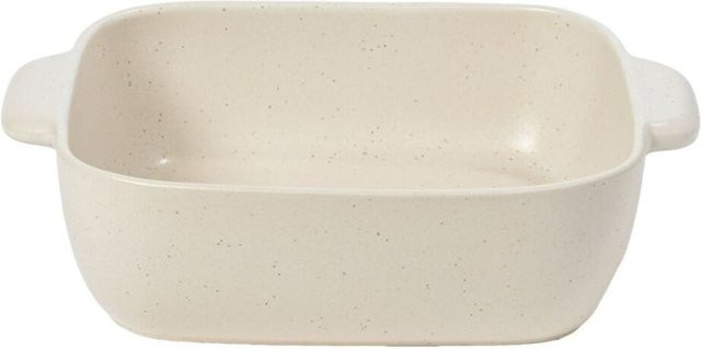 Costa Nova Quadratischer Auflauf Pacifica aus Steinzeug, beige, 4er Pack, B/T/H: 25,6 x 30,8 x 8,1 cm - Bild 1