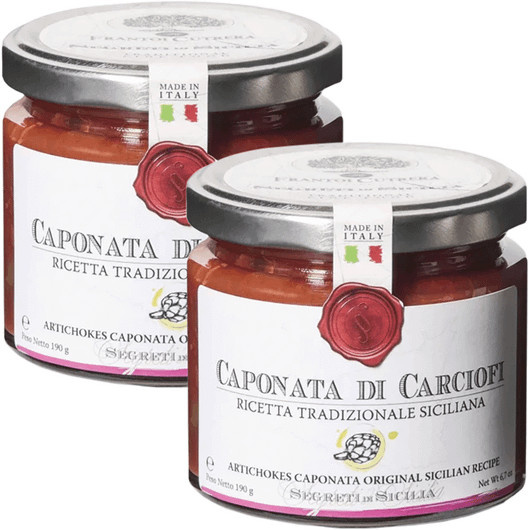 Frantoi Cutrera Artischocken-Caponata Gemüseaufstrich 2 x 190 g - Bild 1