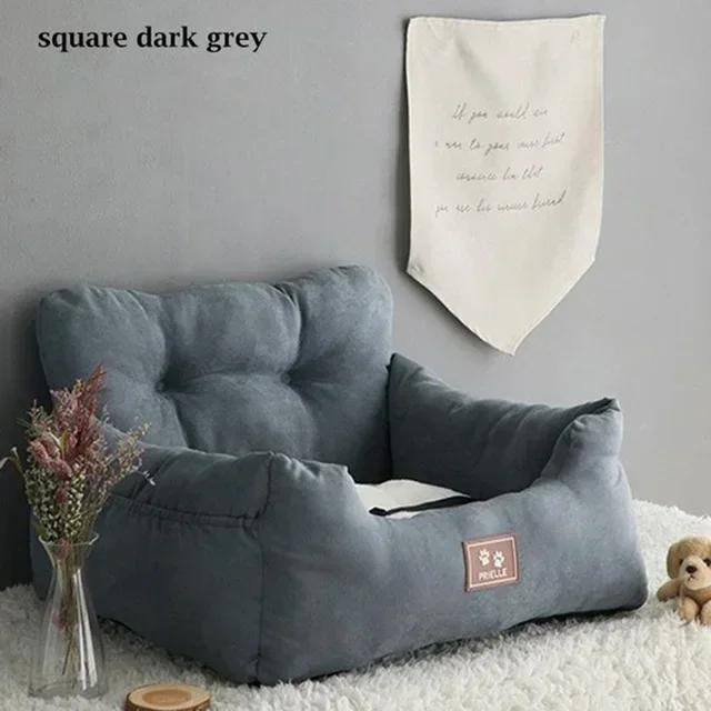 Pet Products My Hund Autositz und Reisebett in Grau, abnehmbarer Bezug, waschbar und für alle Jahreszeiten geeignet - Bild 1