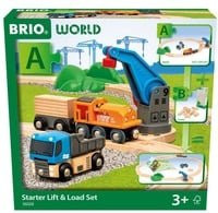 BRIO Starterset Güterzug mit Kran Holz Eisenbahn - Bild 1
