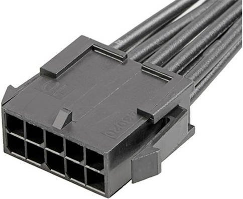 Molex 214757-2103 Bulk Stecker in Schwarz mit Goldkontakten - Bild 1