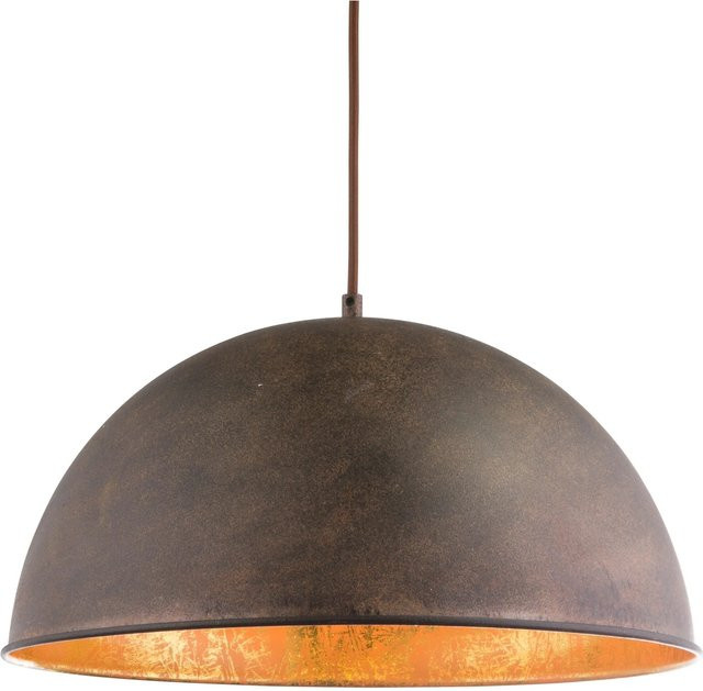 Globo Pendelleuchte XIRENA I aus Metall in Rostfarben mit E27 Fassung, Höhe: 60 cm, Breite: 41 cm, Tiefe: 41 cm - Bild 1