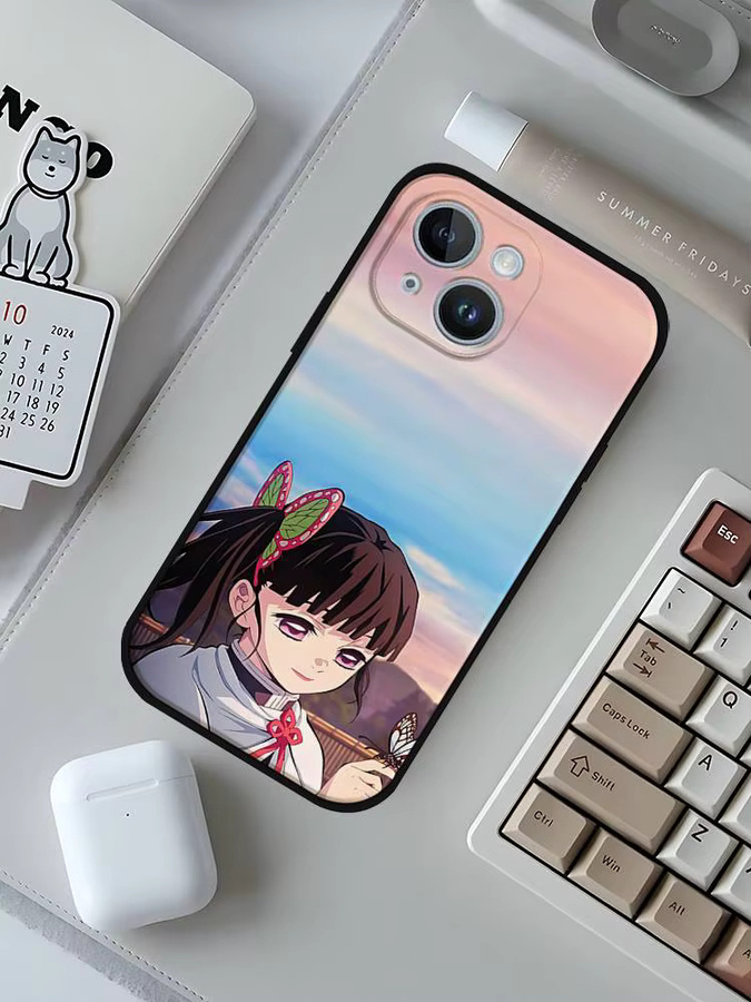 Mesuca Handyhülle Kanao Anime Design für iPhone 17 16 15 Pro Max 12 11 X XR XS Max in Schwarz und Multicolour - Bild 4