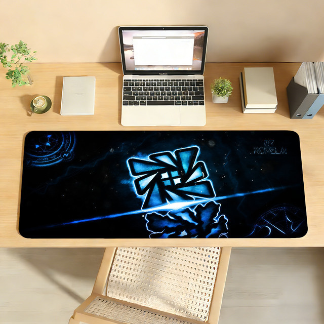 G-Geometry D-DashS Mauspad in Blau, rutschfeste XXL Schreibtischunterlage für Gaming und Büro - Bild 1