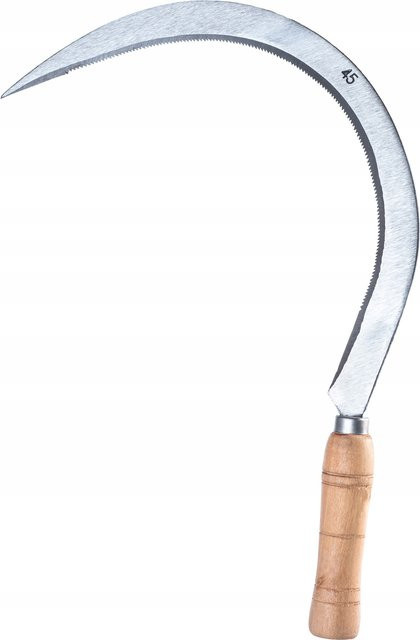 Kadax Sichelblatt zum Schneiden von Gras und Unkraut, Silber, Breite: 45 cm - Bild 1