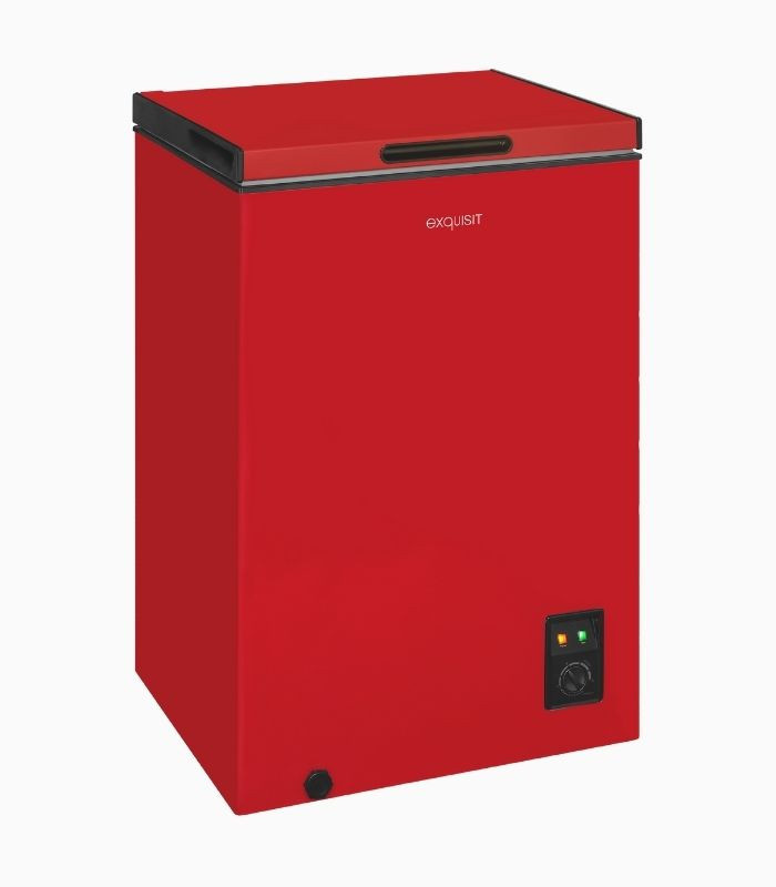 GT100-050E Gefriertruhe in Rot mit Super Cooling und Super Freezing Funktionen - Bild 1